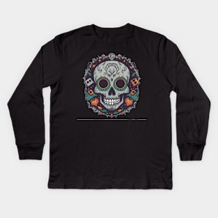 day of dead,  Dia De Los Muertos Kids Long Sleeve T-Shirt